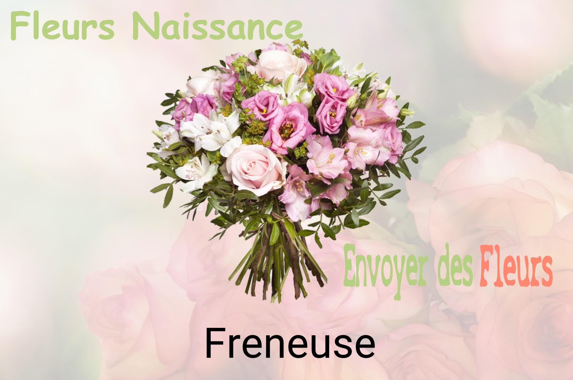 Bouquet de fleurs de naissance livré à Freneuse